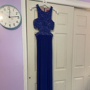 Morgan & Co. Blue Formal Dress – Worn Once, Elegant Style